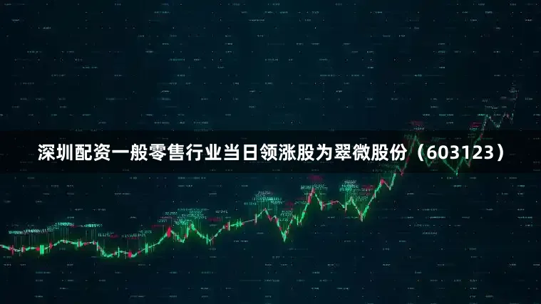 深圳配资一般零售行业当日领涨股为翠微股份（603123）